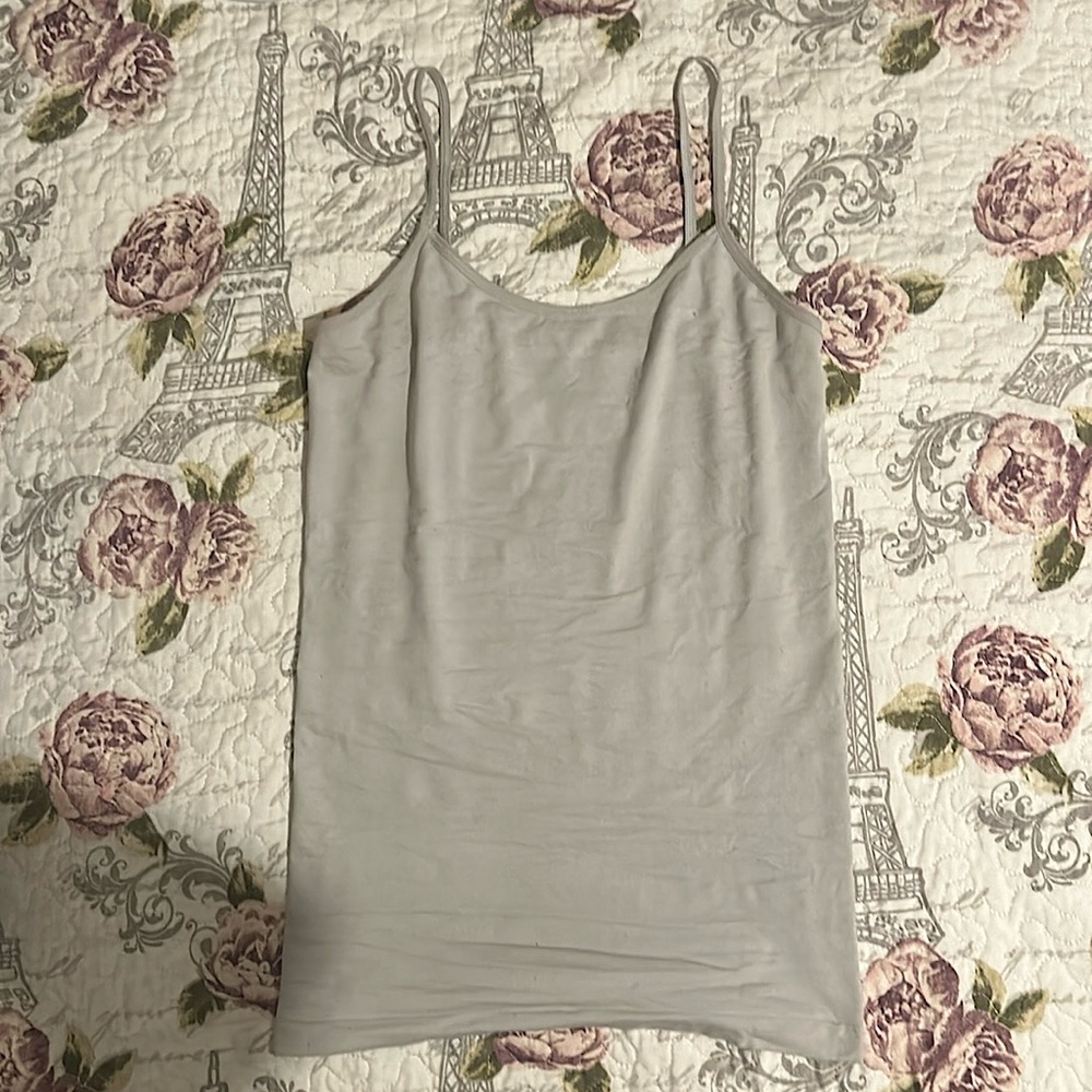 Plain White/Grey Tank Top